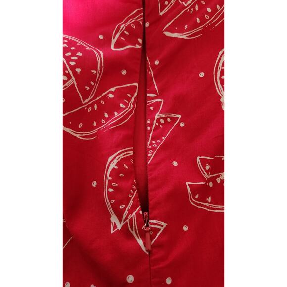Modcloth Emily and Fin M UK12 Pink Pinup Rockabilly Watermelon Fit Flare Dress - Picture 10 of 11